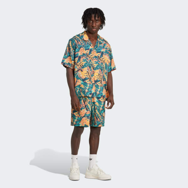 Flerfarvet adidas Originals Archive Floral Resort trøje