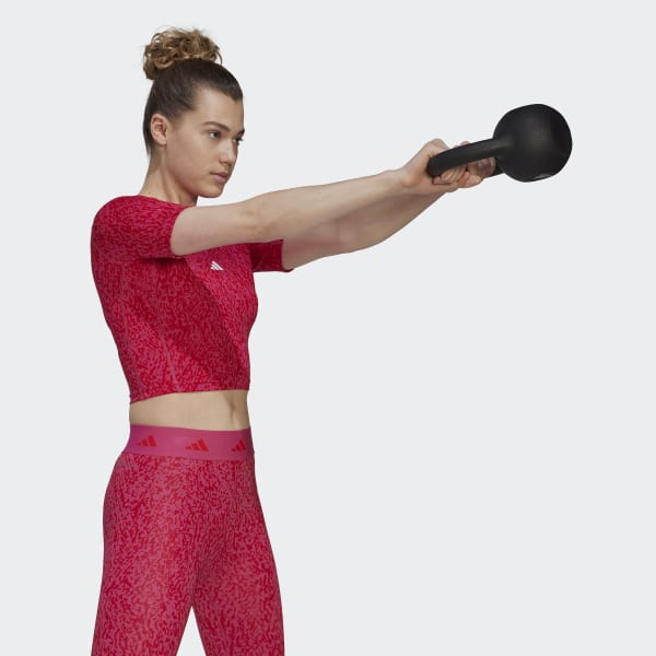 Rosa Top Techfit Print Training Crop RO942