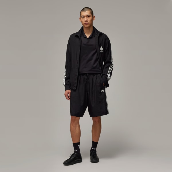 Black Y-3 레알 마드리드 트래블 쇼츠