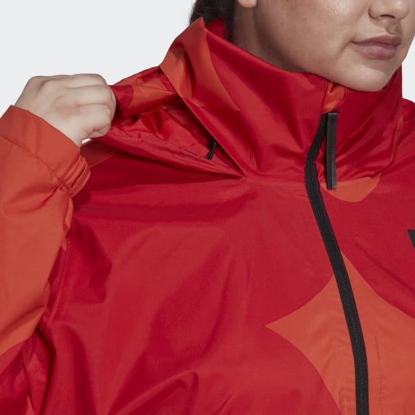 Orange Marimekko Traveer RAIN.RDY Jacket (Plus Size) N4371