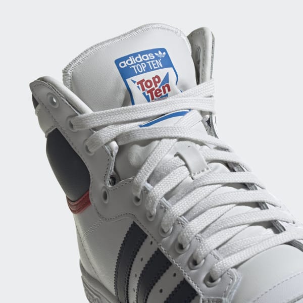 adidas Top Ten Hi Shoes - White | adidas US