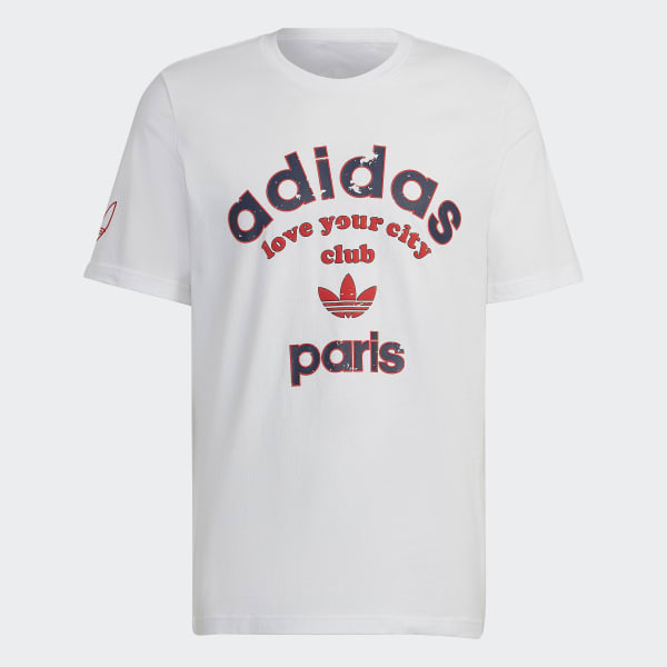 White Paris Collegiate City T-Shirt BWA21