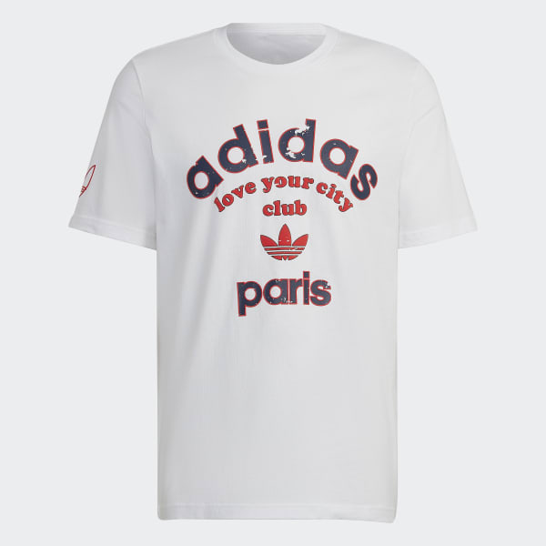bílá Tričko Paris Collegiate City BWA21