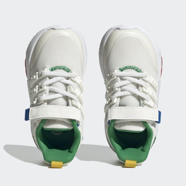 Blanc Chaussure à lacets élastiques et scratch adidas x LEGO® Racer TR21