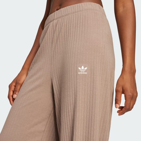 Essentials Wide Rib Pants - Brown | Free Shipping with adiClub Essentials Wide Rib Pants - Brown | Free Shipping with adiClub
