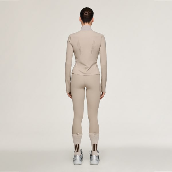 Beige adidas x entire studios Training Midlayer-Jacke