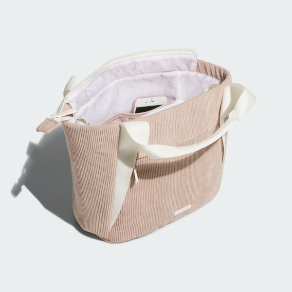 Brown Corduroy Look Tote Bag