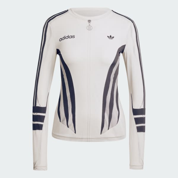 bílá Atlanta Sublimation Print Long Sleeve Long-Sleeve Top