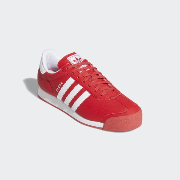 adidas samoa men's red and white