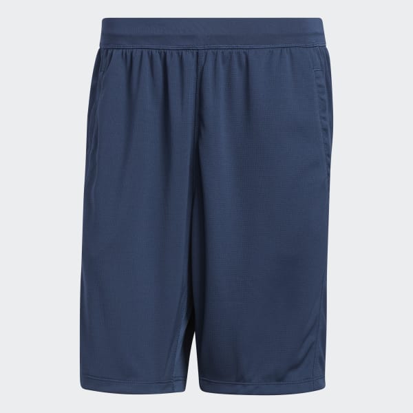 Blue 3-Stripes 9-Inch Shorts