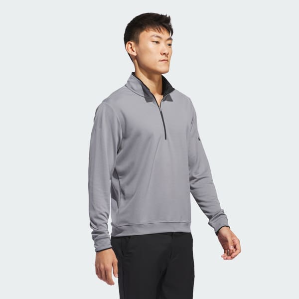 adidas Men's Golf Lightweight Half-Zip Top - Grey | Free Shipping with ...