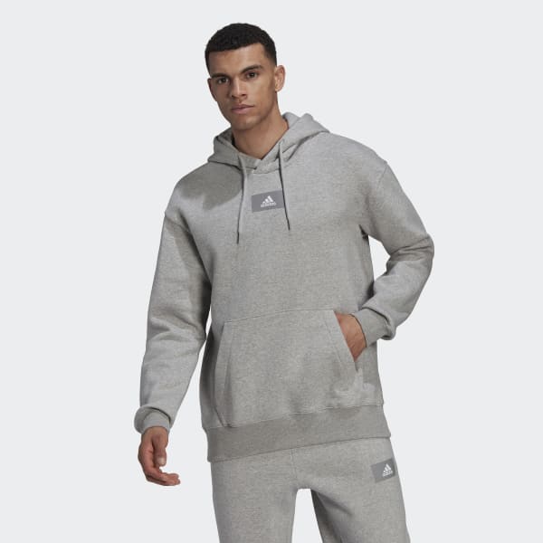 Cinzento Camisola com Capuz em Fleece de Algodão FeelVivid Essentials