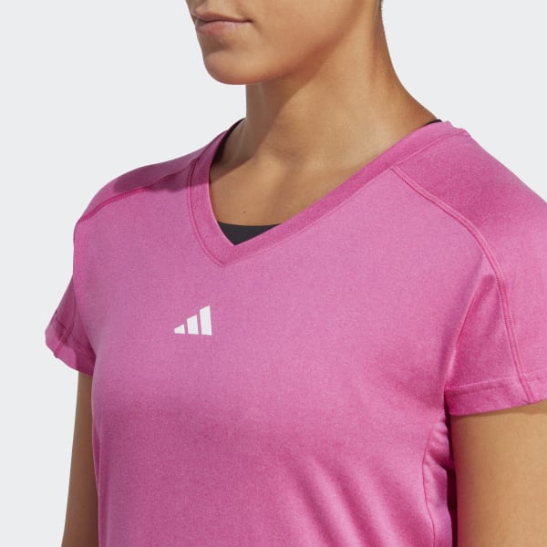 adidas AEROREADY Minimal Branding Training Essentials Women\'s | | - Tee V-Neck adidas Pink US Train