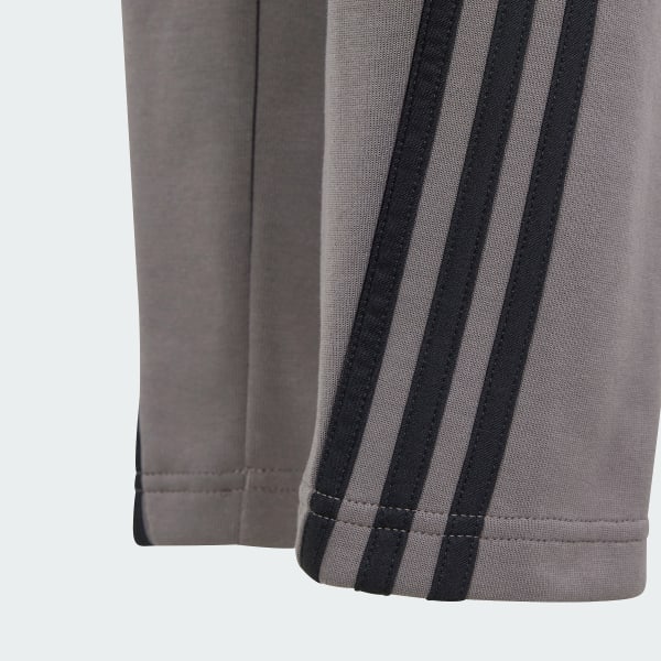 Grey Future Icons 3-Stripes Ankle-Length Pants