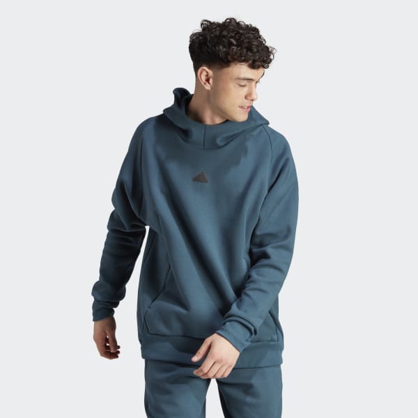 Adidas top hoodie turquoise
