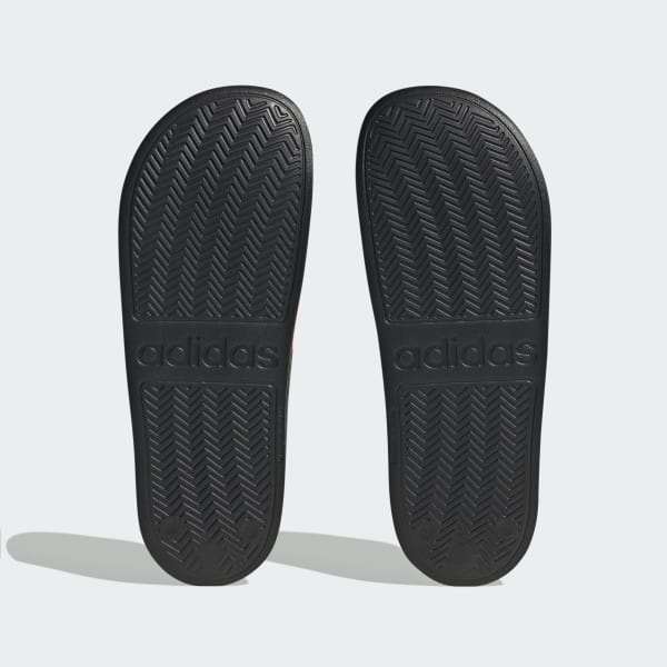 Red Adilette Shower Slides