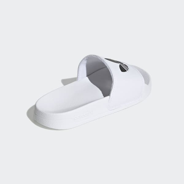 Kids' White & Black adilette Trefoil Slides | adidas US