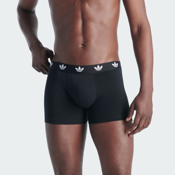 Black COMFORT FLEX COTTON TRUNK 3 PACK UNDERWEAR