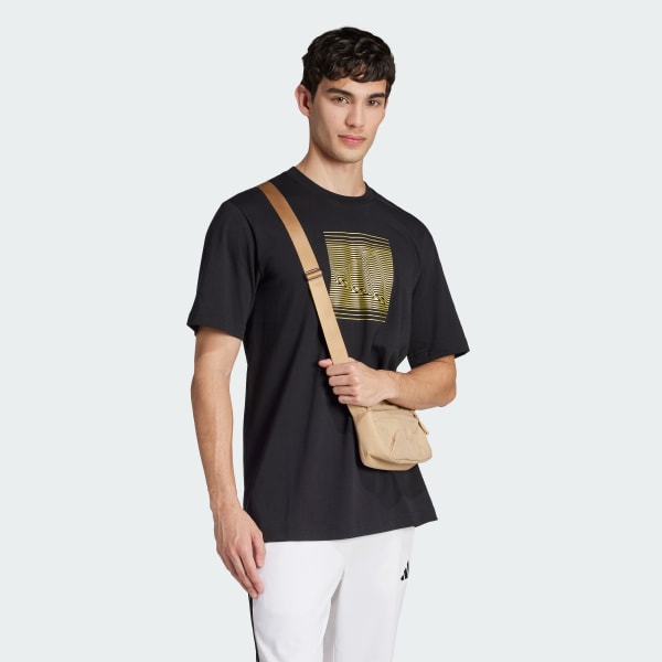 Black Tech Metallic Graphic Tee