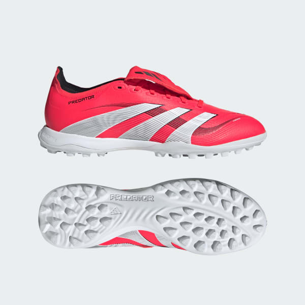 Rojo Zapatilla de fútbol Predator League Fold-Over Tongue moqueta