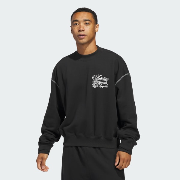 adidas Santa Monica Crewneck - Black | Free Shipping with adiClub
