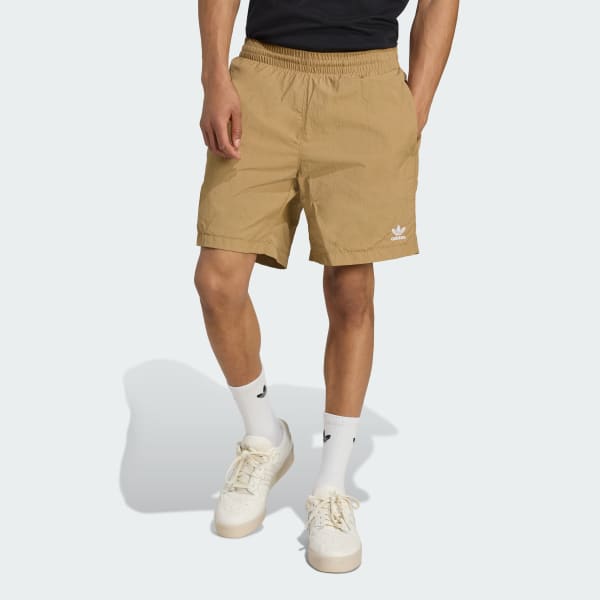 Brun Trefoil Essentials vävda shorts