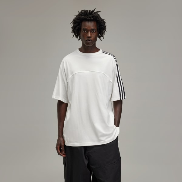 สีขาว เสื้อยืดแขนสั้น Y-3 3-Stripes
