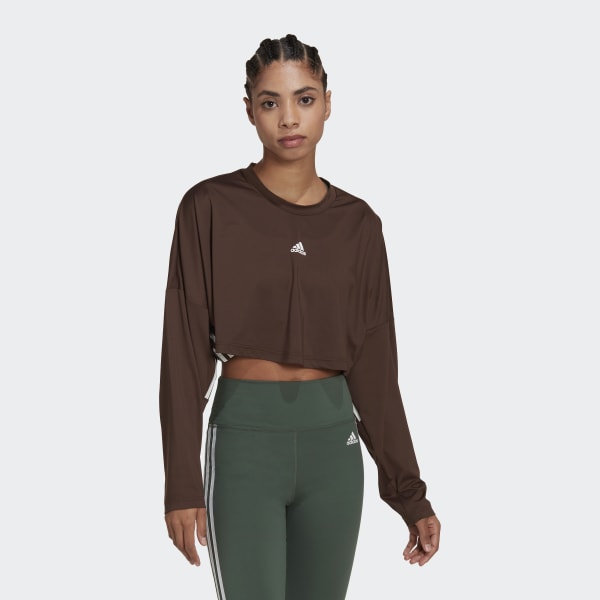 Buzo crop top top adidas
