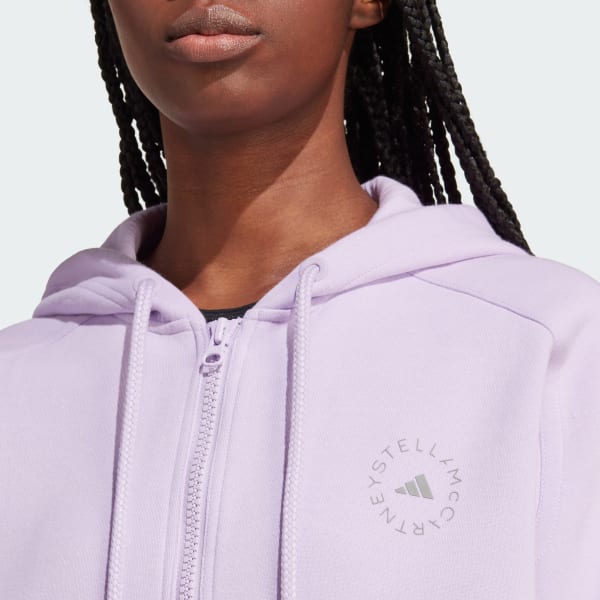 adidas by Stella McCartney Full Zip Hoodie Purple adidas UK