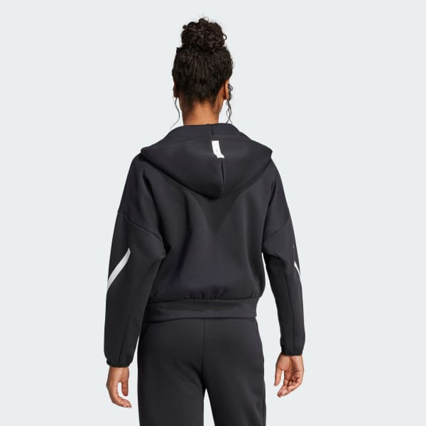 Sort adidas Z.N.E. Full-Zip hættetrøje