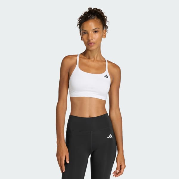 Branco Top Esportivo Optime Essentials Workout Light Support