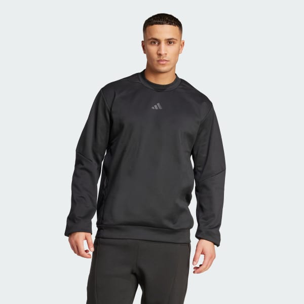Black D4t CLIMAWARM Crew Sweatshirt