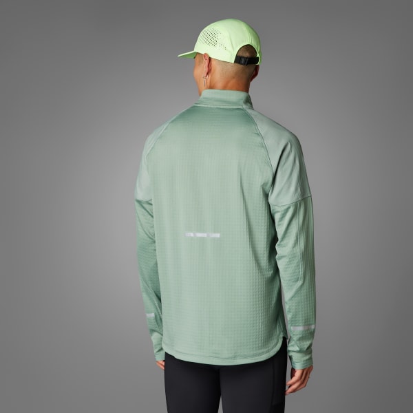 Vert Haut demi-zip réfléchissant Ultimate Hi Vis