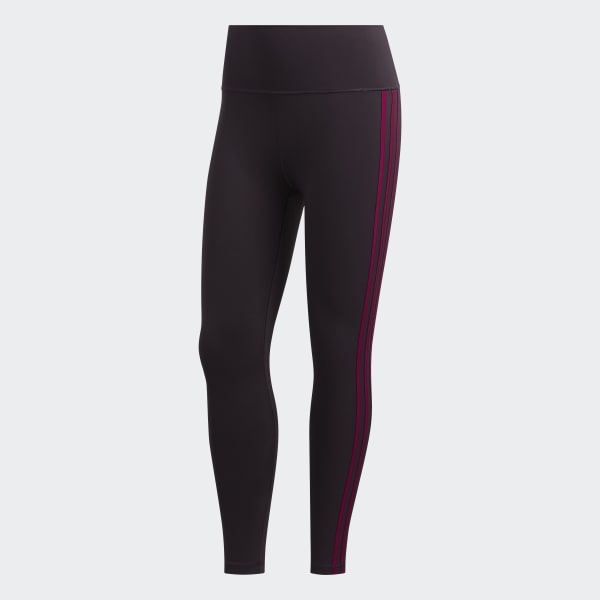 Purple Believe This 2.0 3-Stripes 7/8 Tights