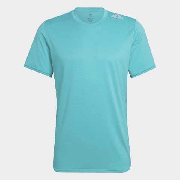 Turquoise Designed 4 Running T-Shirt DVL81