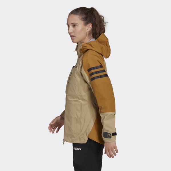 Beige TERREX XPLORIC RAIN.RDY HIKING JAKKE IE703
