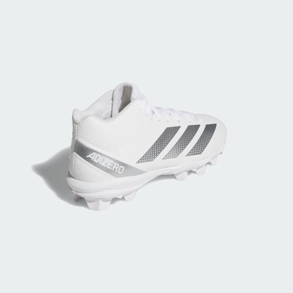 adidas Adizero Impact.2 Molded Rubber Football Cleats - White