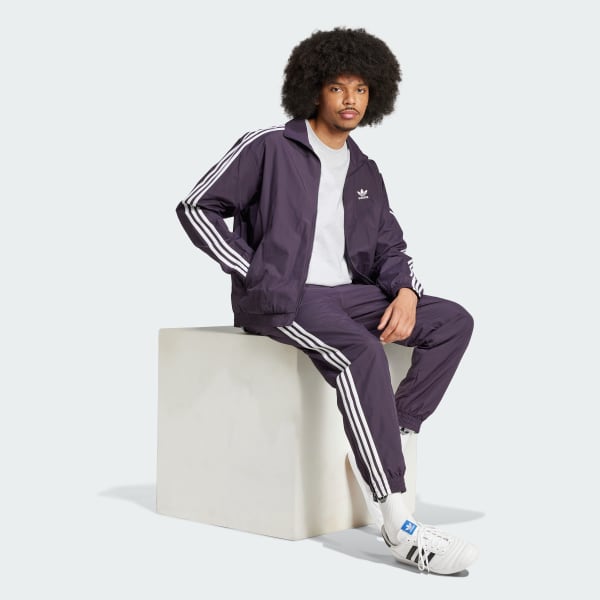 ★adidas★ Woven Firebird Track Pants Deep Purple IZ2412 adidas Adicolor Woven Firebird Track Pants - Purple | adidas