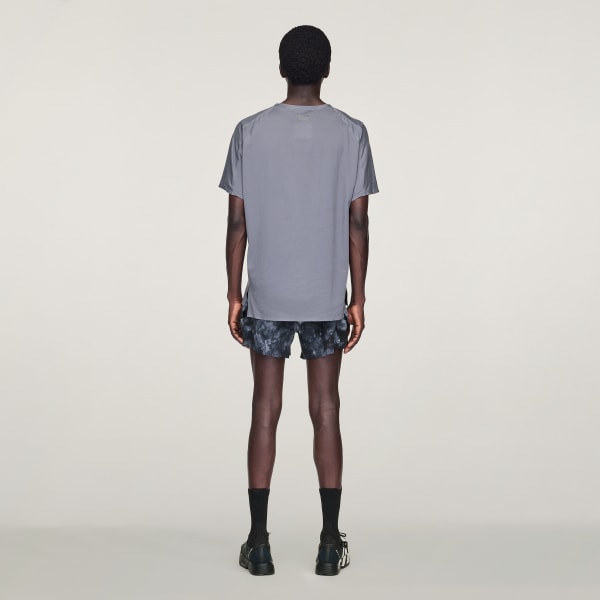 Grey Y-3 Running Short Sleeve Tee
