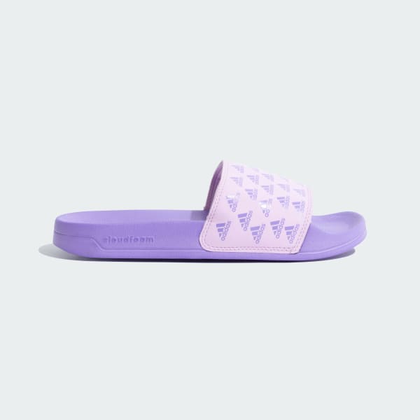 Lilac store adidas slides