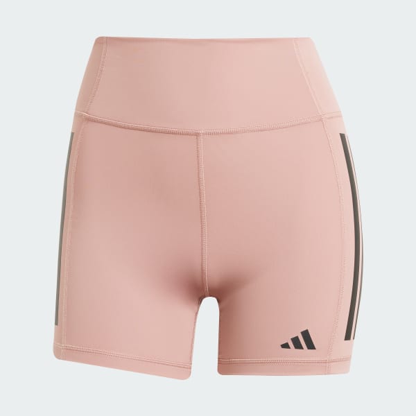 Rozowy Legginsy Optime 3-Stripes 1/4 Short