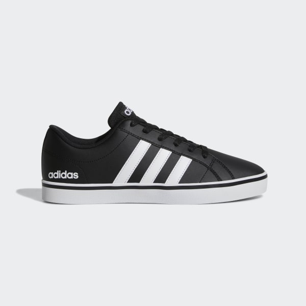 Size 9.5 - adidas VS Pace Casual Black With Red Bottoms Limited Edition