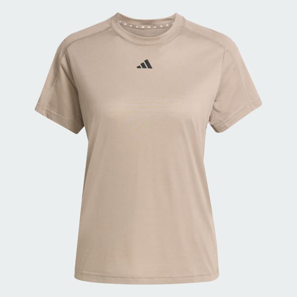 Marron T-shirt ras-du-cou AEROREADY Train Essentials Minimal Branding
