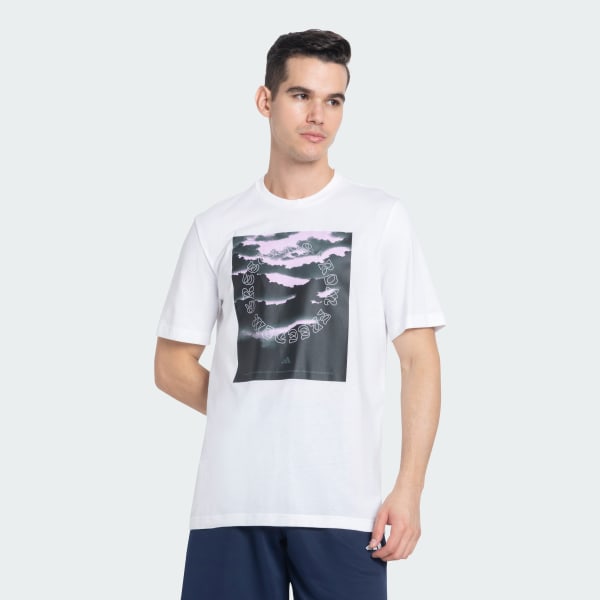 White Graphics Cotton Tee