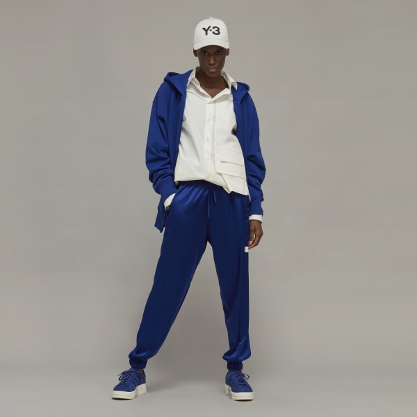 Blau Y-3 Tech Silk Cuffed Hose
