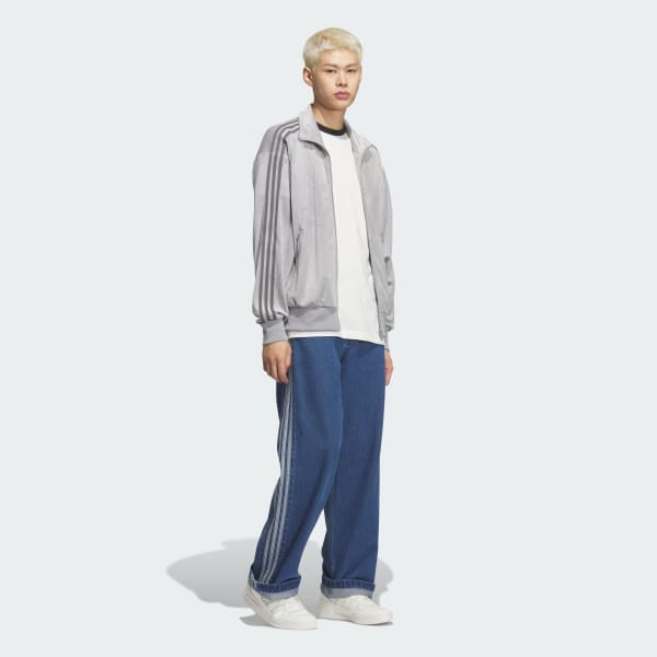 アディダス FB TT ベロア トラックトップ（ジャージ） - グレー