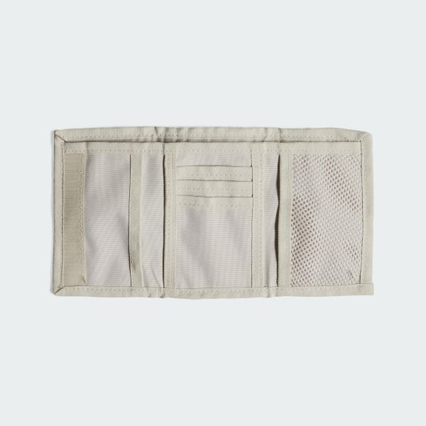 Beige Linear Print Wallet