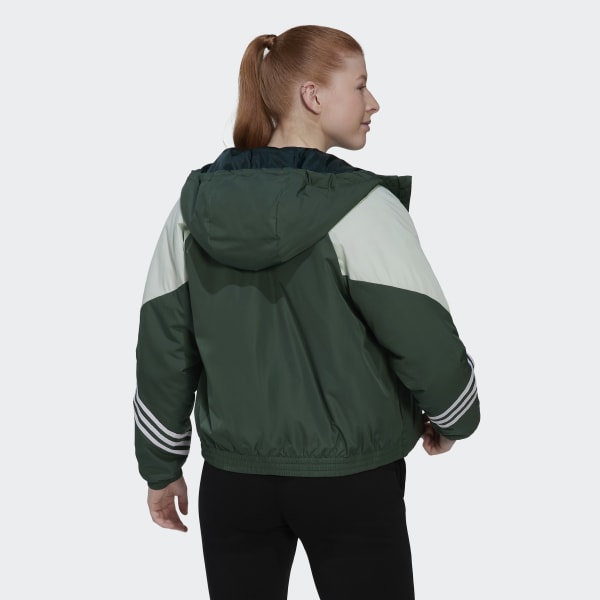 Verde Casaco com Capuz Back to Sport