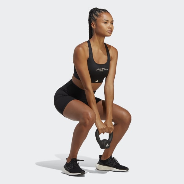 Svart Sports Club Short High-Waist Leggings