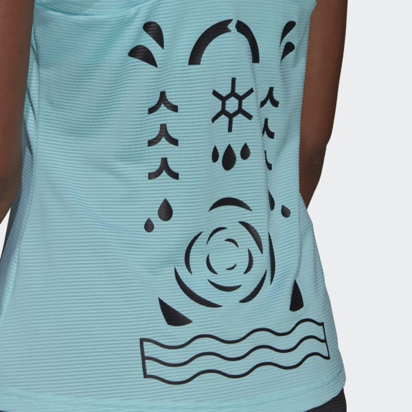 Turquoise Paris Tennis Y-Tank Top SF073